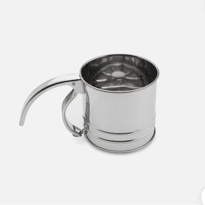 FLOUR SIFTER STAINLESS STEEL ONE CUP